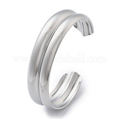 304 Stainless Steel Cuff Bangles for Women&nbsp;BJEW-B108-07P