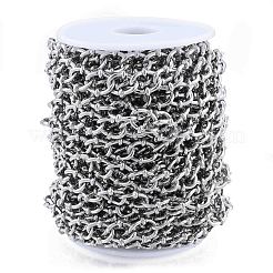 Handmade Alloy Oval Link Chains&nbsp;LCHA-N01-03