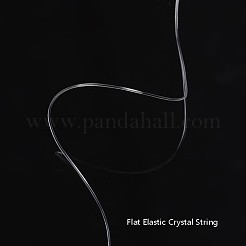 丸い日本の弾性クリスタルストリング  弾性ビーズ糸  ストレッチブレスレット作り用  透明  0.8mm  約12.02ヤード（11m）/ロール&nbsp;X-EW-G008-01-0.8mm