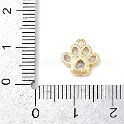 Brass Micro Pave Clear Cubic Zirconia Charms&nbsp;KK-G545-05G