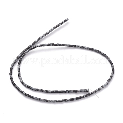 Natural Snowflake Obsidian Beads Strands&nbsp;G-H255-12