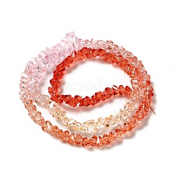 Transparent Glass Bead Strands&nbsp;GLAA-H023-02K