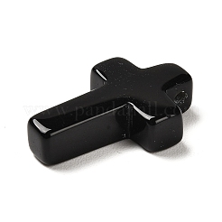 合成黒曜石ペンダント  宗教コルスチャーム  26~26.5x17.5~18x6~6.5mm  穴：1.6mm&nbsp;FIND-C040-01H-1