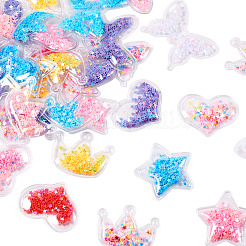 40Pcs 20 Style Crown/Star/Heart/Bowknot Plastic Cabochons&nbsp;KY-TA0001-27