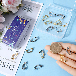 20Pcs 2 Styles 304 Stainless Steel Clip-on Earring Converters Findings&nbsp;STAS-SC0006-83