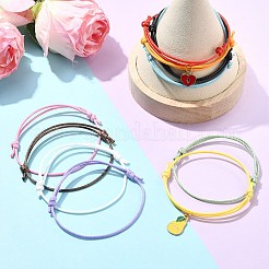 100Pcs 10 Colors Adjustable Waxed Polyester Cord Bracelets Making&nbsp;BJEW-CJ00002