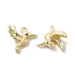 合金ペンダント  長持ちメッキ  カドミウムフリー＆鉛フリー  鳥  ライトゴールド  18x17x8.5mm  穴：1.6mm&nbsp;PALLOY-E024-51LG
