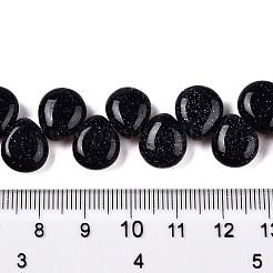 Synthetic Blue Goldstone Beads Strands&nbsp;G-T138-130
