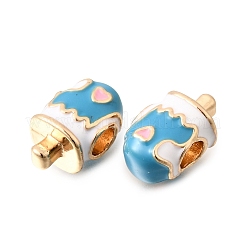 Alloy Enamel European Beads&nbsp;MPDL-F020-02G
