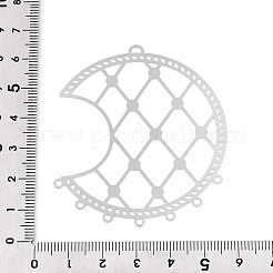 201 Stainless Steel Hollow Moon Chandelier Component Links&nbsp;STAS-N121-02P