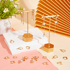20Pcs 5 Styles Brass Hoop Earring Finding&nbsp;KK-HY0003-47
