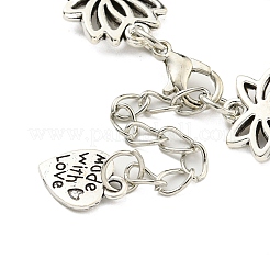 Antique Silver Plated Alloy Link Chain Bracelet Making&nbsp;MAK-K023-02H-AS