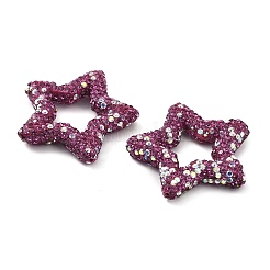 Star Shape Polymer Clay Rhinestone Beads&nbsp;CLAY-NH0001-06O