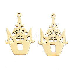 Ion Plating(IP) 201 Stainless Steel Pendants&nbsp;STAS-N098-089LG