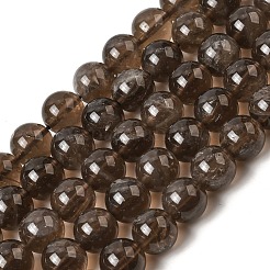 Natural Smoky Quartz Beads Strands&nbsp;G-B167-A09-12mm
