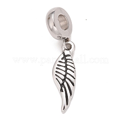 304 Stainless Steel European Dangle Charms&nbsp;STAS-I194-05AS