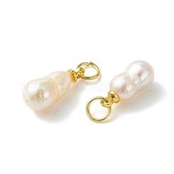 Natural Baroque Keshi Pearl Pendants&nbsp;PALLOY-JF05623