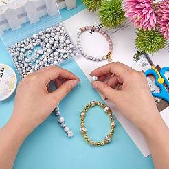 175Pcs Synthetic Turquoise Round Beads for DIY Jewelry Making&nbsp;DIY-SZ0006-02