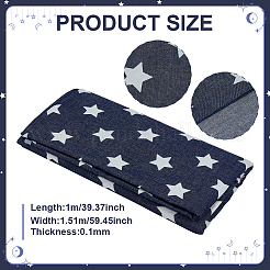 Cotton Denim Fabric&nbsp;DIY-WH0504-775A-01