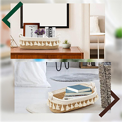 Cotton Rope Woven Storage Basket&nbsp;AJEW-WH20020-153A