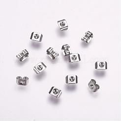 Tarnish Resistant 316 Surgical Stainless Steel Ear Nuts&nbsp;STAS-F117-01P