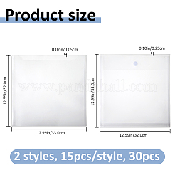 30Pcs 2 Styles Plastic File Bags&nbsp;AJEW-FH0007-83