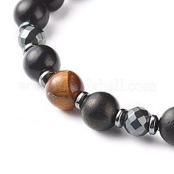 Energy Power Round Beads Stretch Bracelet for Men Women&nbsp;BJEW-JB06901