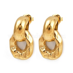 304 Stainless Steel Nuggets Stud Earrings&nbsp;EJEW-K268-33G