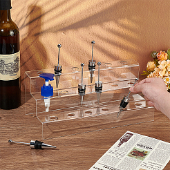 18-Hole 3-Tier Acrylic Display Stands&nbsp;ODIS-WH0329-62