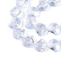 Baking Paint Transparent Glass Beads Strands&nbsp;DGLA-N017-03E