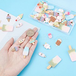 50Pcs 10 Styles Opaque Resin Decoden Cabochons&nbsp;CRES-SC0002-43