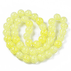 Transparent Handmade Lampwork Beads Strands&nbsp;LAMP-T007-21H