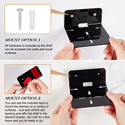 Acrylic Wall-Mounted Adhesive Camera Display Shelf with Iron Screw&nbsp;ODIS-WH0002-86A