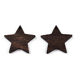 Natural Wenge Wood Pendants&nbsp;WOOD-T023-80