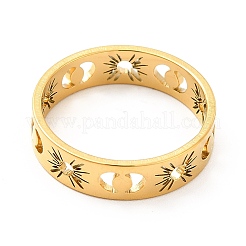 201 Stainless Steel Finger Rings for Women&nbsp;RJEW-M013-01G-1
