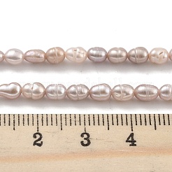 天然養殖淡水パールビーズ連売り  ライス  グレードA +  アザミ  3~4mm  穴：0.5mm  約26~39個/連  7.09''~7.28''（18~18.5センチメートル）&nbsp;PEAR-P062-04A