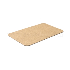 100 個の長方形の紙キーホルダーディスプレイカード  ジュエリーディスプレイ  ペルー  12x7.5x0.03cm  穴：5mm&nbsp;CDIS-WH0020-20A