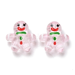 Christmas Transparent Glass Beads Strands&nbsp;LAMP-M021-02C