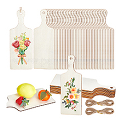 40Pcs Rectangle Unfinished Wood Cutouts&nbsp;DIY-PH0034-73