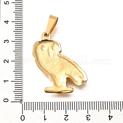 ステンレスペンダント201個  フクロウチャーム  イオンプレーティング（ip）  ゴールドカラー  30.5x25x3.5mm  穴：10x5mm&nbsp;STAS-Q344-14G
