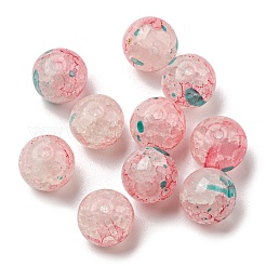 Transparent Crackle Glass Beads&nbsp;GLAA-D012-02B