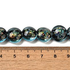 Handmade Dichroic Foil Glass Beads Strands&nbsp;DICH-U001-11A