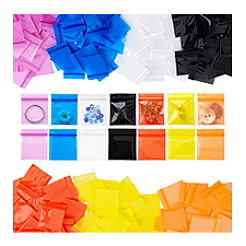 350Pcs 7 Colors PE Plastic Packaging Resealable Bags&nbsp;ABAG-PH0001-66