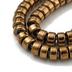 Electroplated Synthetic Non-magnetic Hematite Beads Strands&nbsp;G-K361-A05-01