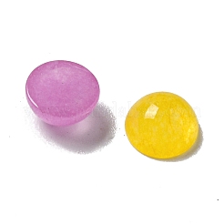 染め加工天然石ホワイトジェイドカボション  半円  ミックスカラー  3x1.5mm&nbsp;G-Q173-01A-19