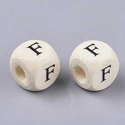Printed Natural Wood Beads&nbsp;LS-WOOD-T026-001F