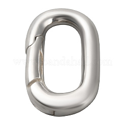 1Pc 925 Sterling Silver Spring Gate Rings&nbsp;STER-BBC0008-50D