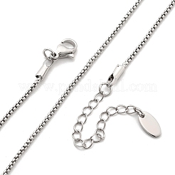 1.5mm Brass Box Chain Necklaces&nbsp;KK-K398-29P