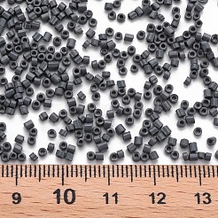 ガラスシリンダービーズ  シードビーズ  焼き付け塗料  丸い穴  スレートブルー  1.5~2x1~2mm  穴：0.8mm  約45000個/袋  約1ポンド/バッグ&nbsp;SEED-S047-A-012