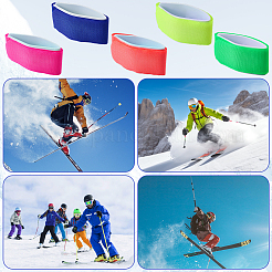 10Pcs 5 Colors EVA with Nylon Snowboard Straps&nbsp;FIND-CN0002-29